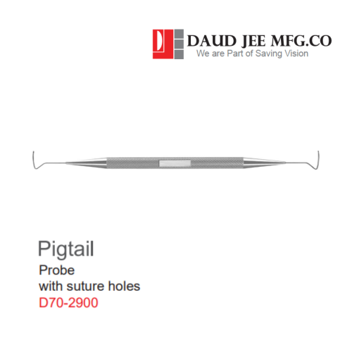 Pigtail Probe W/Suture Holes